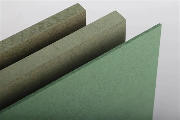 Green moistureproof raw MDF